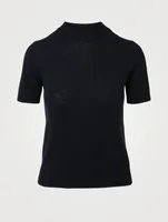 Carbo Cashmere Short-Sleeve Sweater