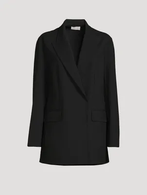 Tristan Wool Double-Breasted Blazer