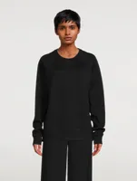 Cashmere-Blend Crewneck Sweater
