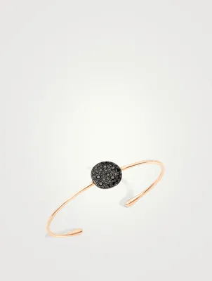 Sabbia 18K Rose Gold Bangle Bracelet With Diamonds
