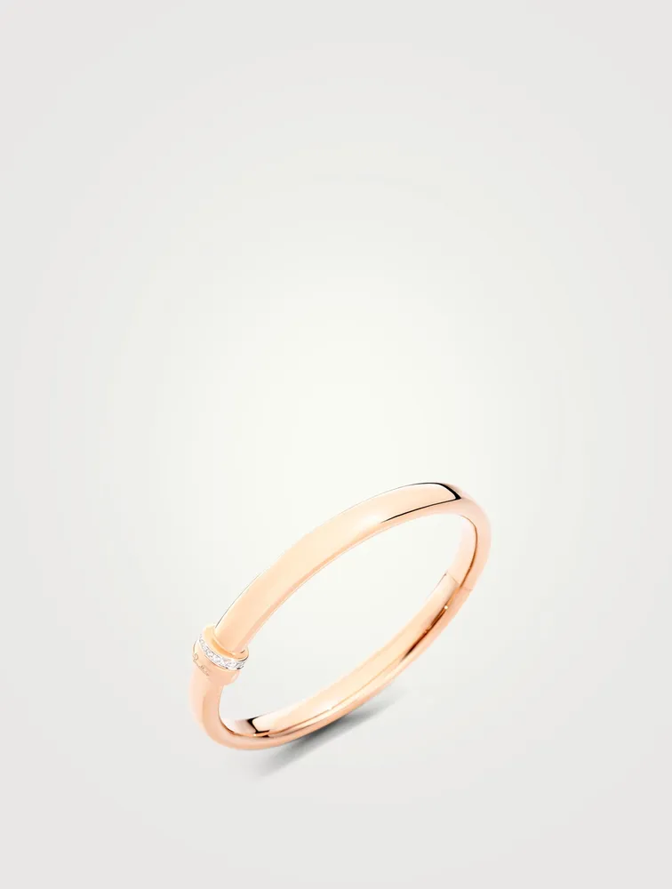 Iconica 18K Rose Gold Bracelet With Diamonds