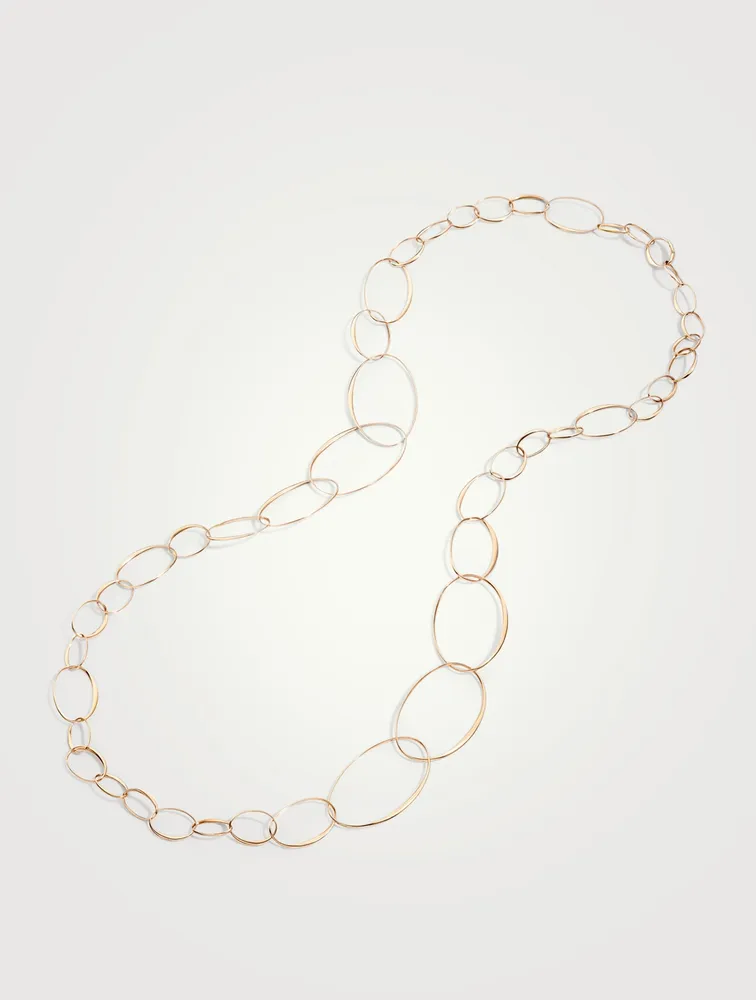 18K Rose Gold Chain Necklace