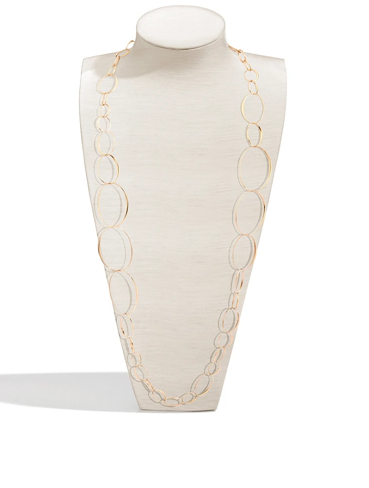 18K Rose Gold Chain Necklace