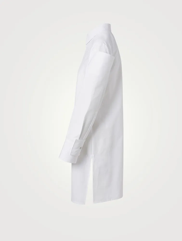Cotton Faille Shirt Dress