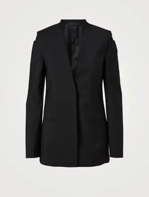 Wool And Mohair Blazer