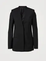 Wool And Mohair Blazer
