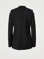 Wool And Mohair Blazer