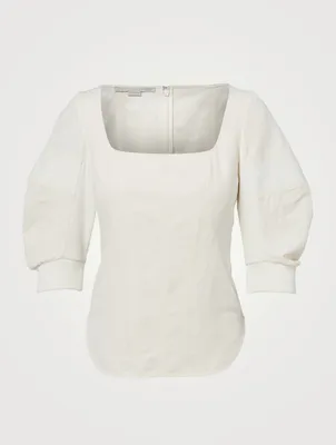 Fiona Cotton And Linen Blouse