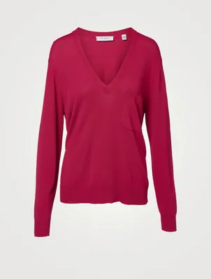 Marrim V-Neck Long-Sleeve Top