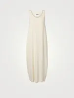 Sleeveless Long Dress With Monogram