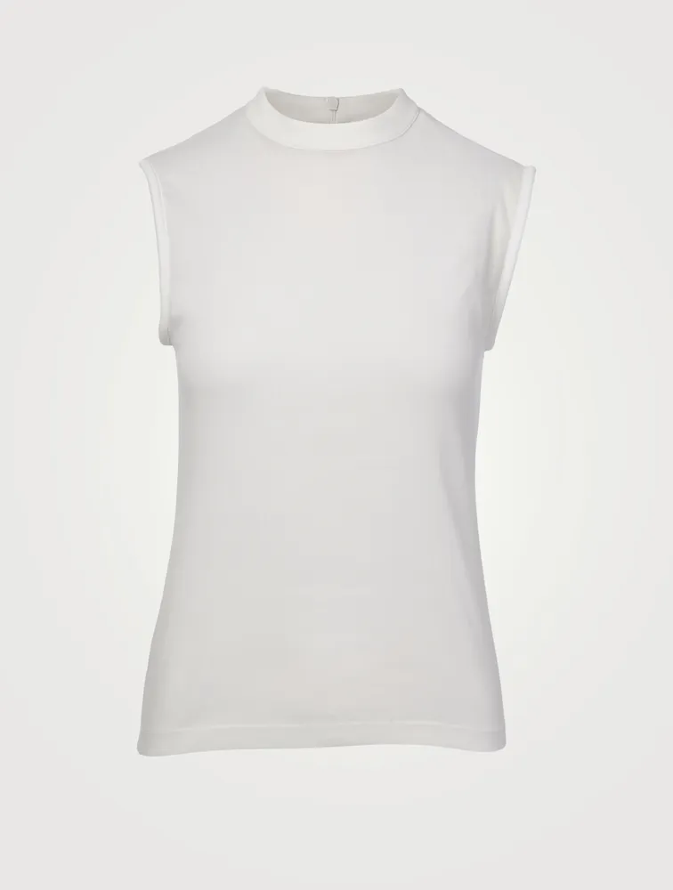 Cotton Jersey Sleeveless Top