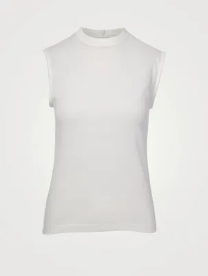 Cotton Jersey Sleeveless Top