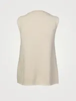 Draped Knot Sleeveless Top