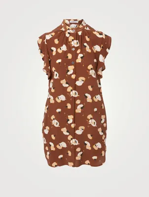 Lorainna Silk Printed Mini Dress