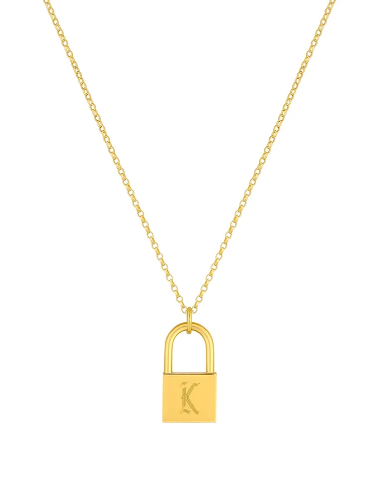 Love Letter 14K Gold Filled K Necklace