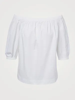 Cotton Off-The-Shoulder Blouse