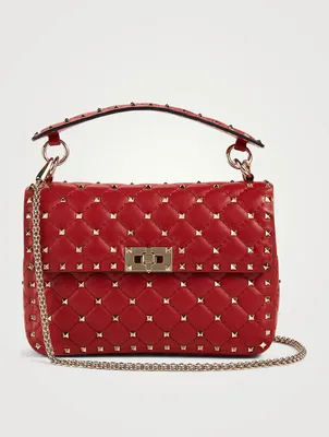 Medium Rockstud Spike Leather Bag