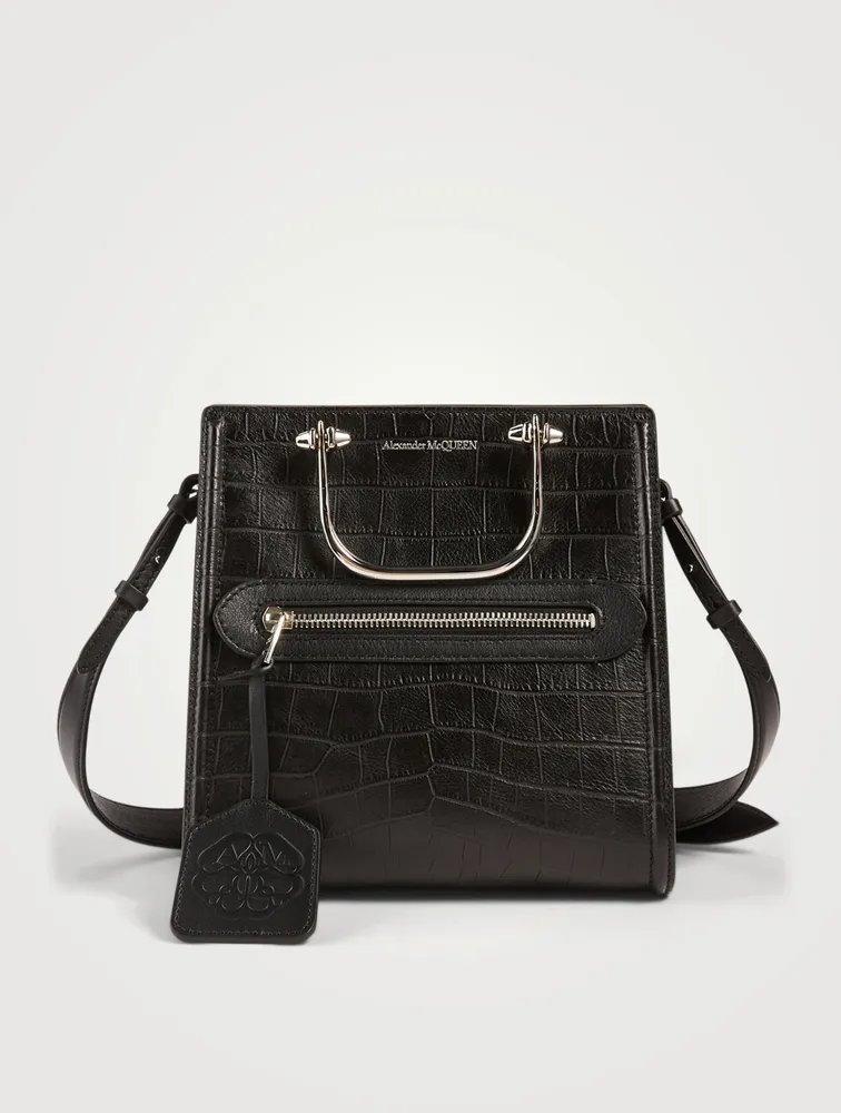 The Short Story Croc-Embossed Leather Bag