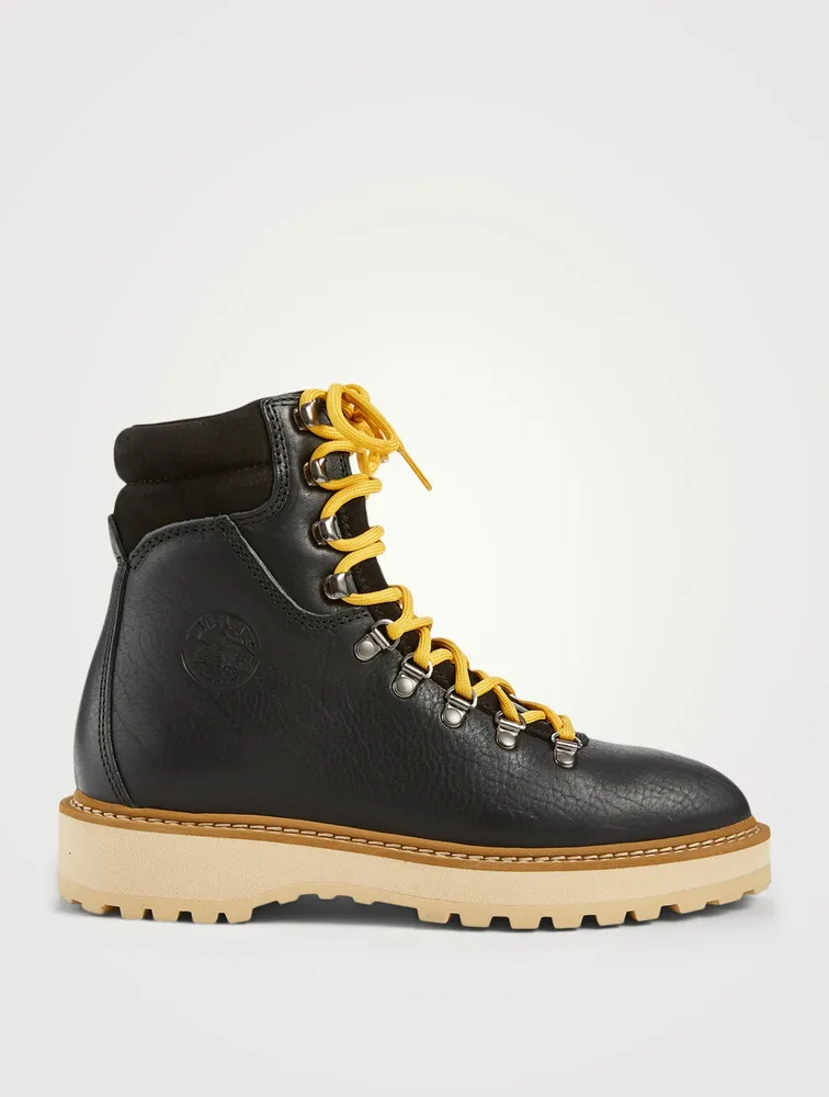 Monfumo Leather Lace-Up Ankle Boots