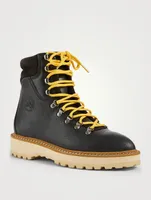 Monfumo Leather Lace-Up Ankle Boots