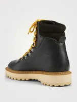 Monfumo Leather Lace-Up Ankle Boots