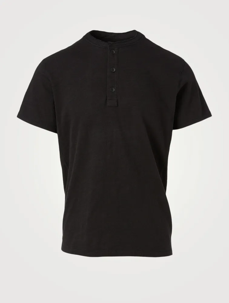 Classic Cotton Henley T-Shirt