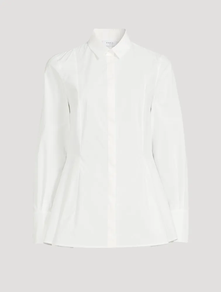 Cotton Peplum Shirt