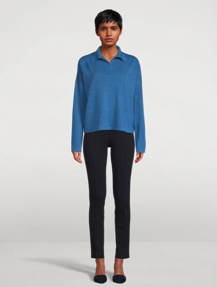 Cashmere Polo Sweater