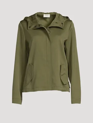 Techno Wool Jacket With Hood
