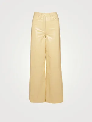 Ariane Leather High-Waisted Pants