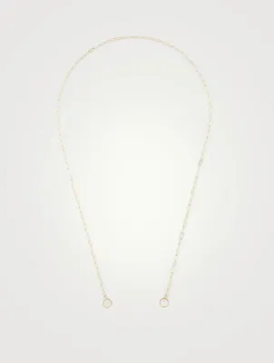 14K Yellow Gold Square Link Chain