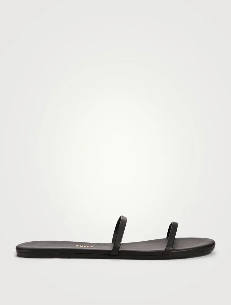 Gemma Leather Slide Sandals