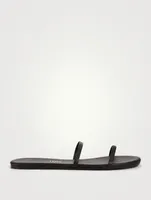 Gemma Leather Slide Sandals