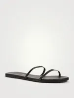 Gemma Leather Slide Sandals
