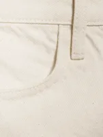 Cropped Wide-Leg High-Rise Jeans
