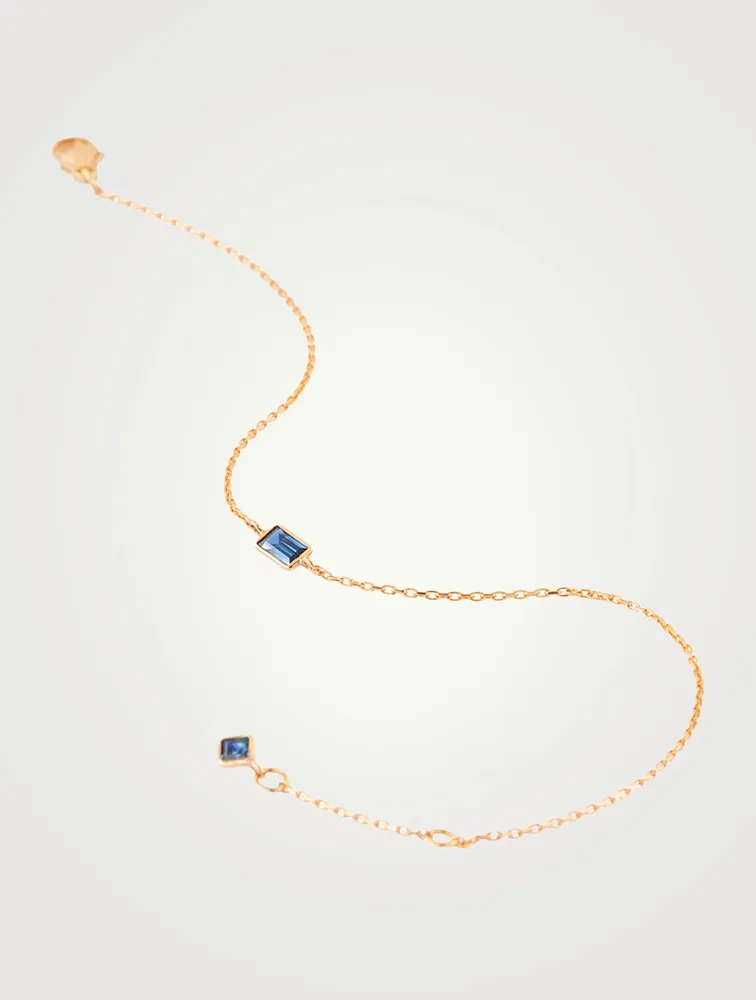 18K Gold Bracelet With Sapphire