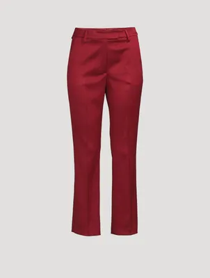 Cropped Bootcut Pants