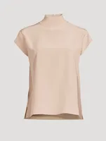 Silk Cap-Sleeve Tunic