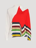 Cotton Cashmere Silk Layered Kinderstern Sweater