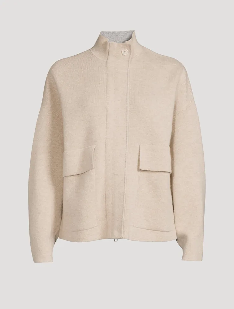 Cashmere Zip Cardigan