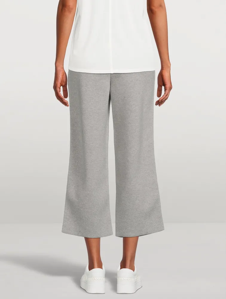 Cashmere Piqué Knit Pants