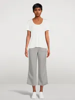 Cashmere Piqué Knit Pants
