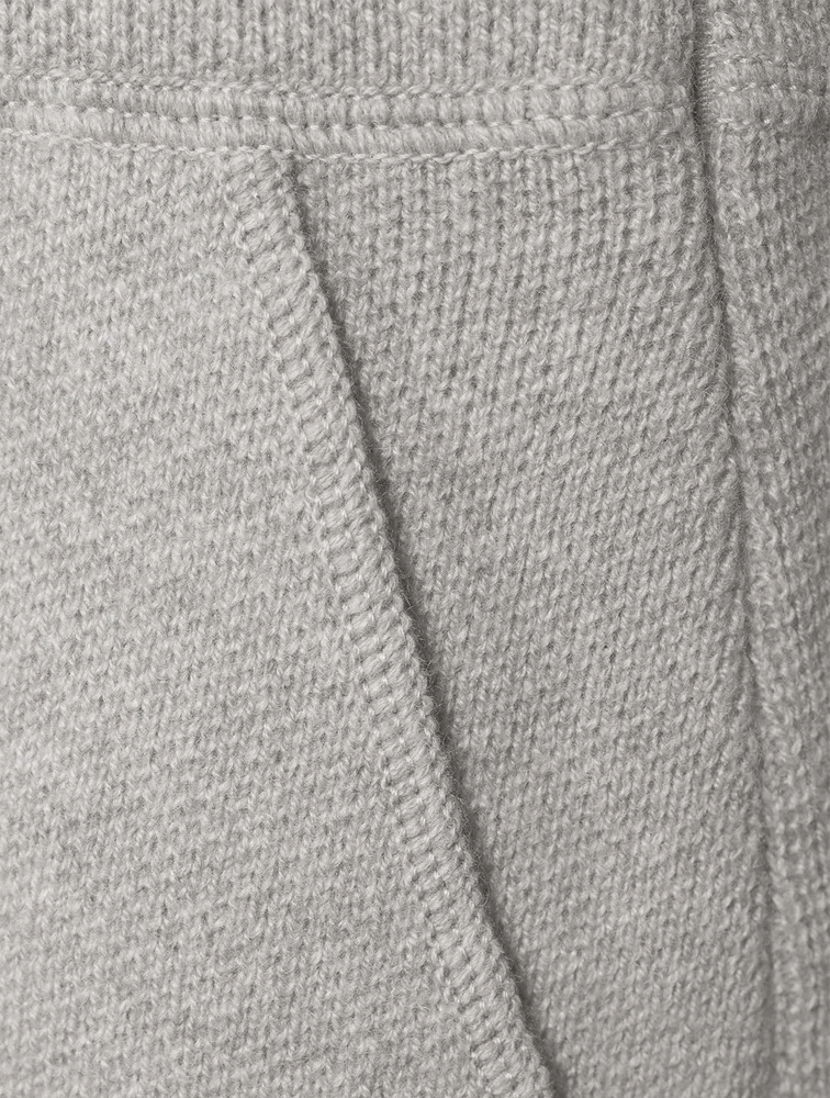Cashmere Piqué Knit Pants