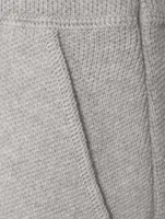Cashmere Piqué Knit Pants