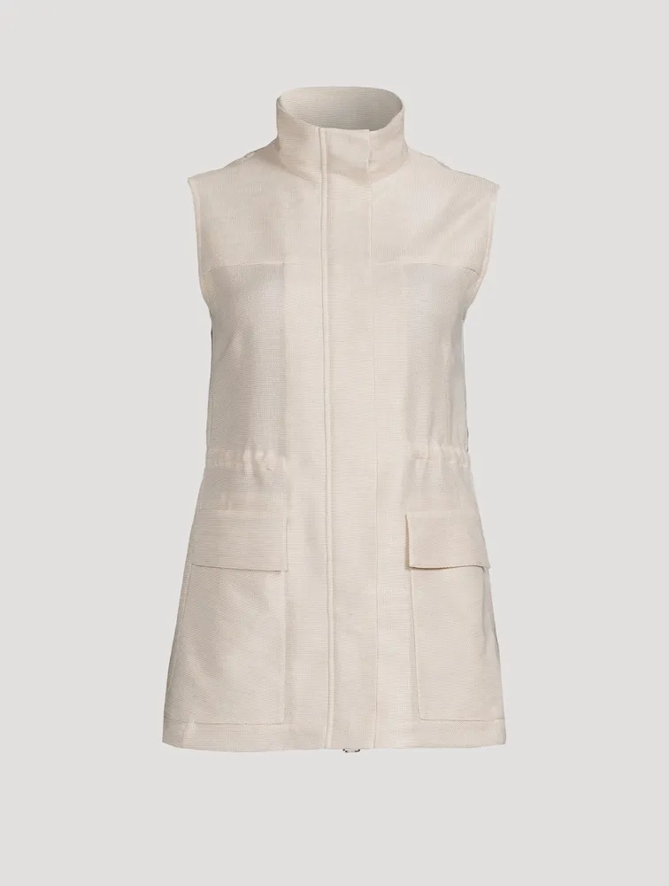 Linen Tweed Vest
