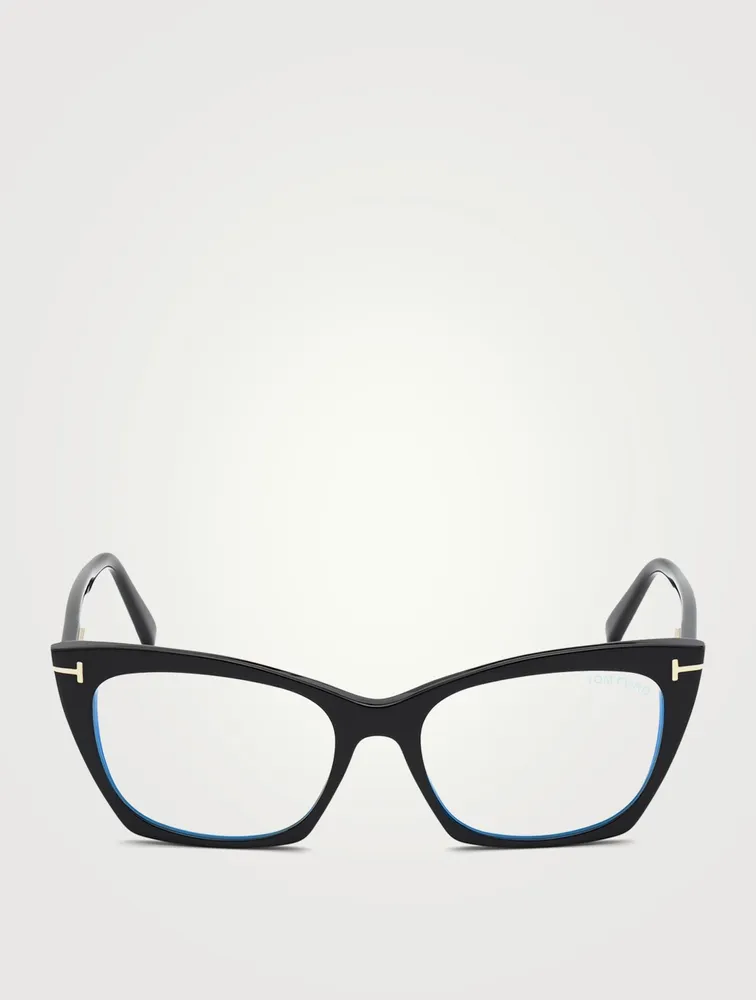 Cat Eye Optical Glasses With Blue Block Lenses