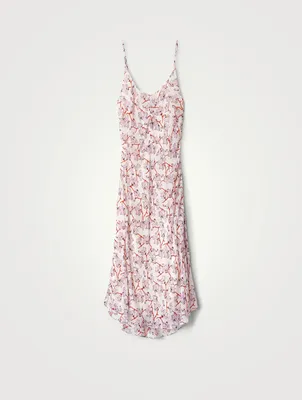 Eva Midi Slip Dress Floral Print