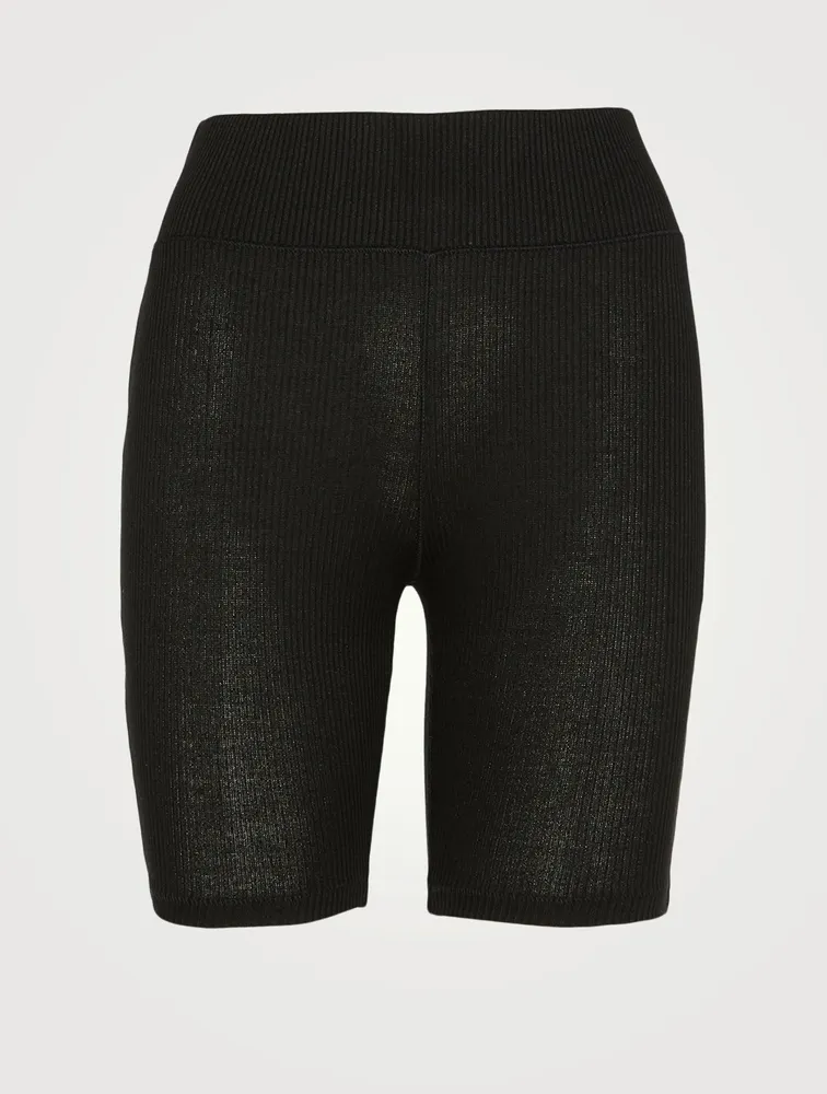 Rib Knit Bike Shorts