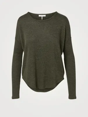 Rib Knit Long-Sleeve Top