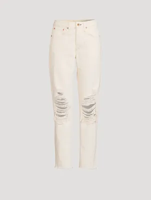 Rosa Mid-Rise Boyfriend Jeans
